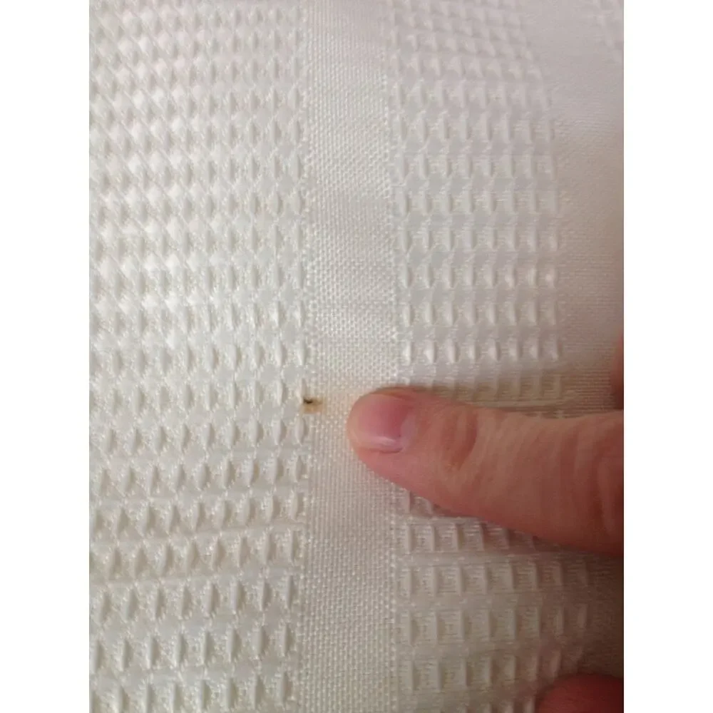 Bright White Waffle Weave Polyester Extra Long Shower Stall Curtain 54